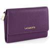 Lazarotti Lz Lazarotti Pelle portafoglio Bologna Leather Zip Wallet With 15 Card Slots Purple porpora