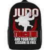 351 Zainetto Ragazzo Prima Lezione Di Judo Zaino Per Ragazzi Vintage Zaino Viaggio Impermeabile Zaino Università Per Scuola, Adulti, Trekking, 43X32X14Cm