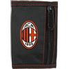 LIGUORO SHOP Portafoglio con Chiusura a Strappo del Milan in Cordura