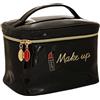 Camomilla Milano Beauty Case Donna, Similpelle, Collezione Make Up, Misura M, Colore Nero
