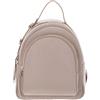 Coccinelle Pelle zaino per il tempo libero Malory Backpack Grained Leather Rosette beige