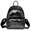 DemiawakingIT Zaino con Paillettes Stile Preppy Borsa da Viaggio Glitterata Borsa da Scuola Casual per Studenti (Nero)