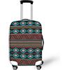 LNXSESN Cprivaligia Lago Blu Nero Coprivaligia Media Elastica Copri Valigia Media Lavabile Anti-Graffio Copertur Copertura Valigia con Cerniera Copri Trolley Riusabile Luggage Cover Per 22-25 Pollici