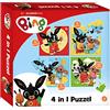 Nijntje Bing - 4-in-1 Puzzles, Quattro Divertenti Puzzle a Diversi Livelli - 1 Set