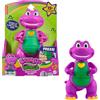 Barney Fisher-Price Il Mondo Mani a Cuore, personaggio musicale alto 14+ cm con luci e suoni, look ispirato alla serie animata, giocattolo per bambini, 2+ anni, JFF05