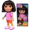 Dora, bambola Dora canta ed esplora con musica, effetti sonori, frasi bilingue, abiti e accessori per bambole, giocattoli per bambine e bambini dai 3 anni in su