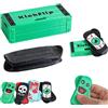 Generico Mini fingerboard magnetica: divertente, ostacoli da fingerboard professionali, rotazioni, capriole, fingerboard per allontanare lo stress, per trucchi, viaggi e giochi da scrivania (B)