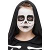 Smiffys Make-Up FX, Kids Skeleton Kit, Aqua, Black & White, Facepaint, Crayon, Sponge & Applicator