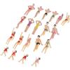 rockible 20 Pz Modello Nuoto Persone Figure Diorama Beach Scenery 1:50 O Scale Layout