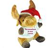 Generico Morbido Pupazzo Peluche Renna di Natale Personalizzato con foto testo 20 cm idea regalo bambini