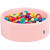 KiddyMoon 90 X 30 Cm / 200 Palline ∅ 7CM Piscina di Palline Colorate per Bambini Tondo