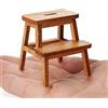 Odoria 1/12 Miniatura Sgabello Accessori Casa delle Bambole, Colore del Legno