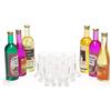 Odoria 1/12 Miniatura Bottiglie Vino 6Pz e Bicchieri Vuoti 12Pz Accessori Casa delle Bambole
