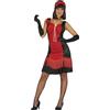 FIESTAS GUIRCA | Costume Charleston Anni '20 per Donna (38-40/M) - Vestito e Fascia per Capelli - Costumi d'Epoca, Flapper e Cabaret per Halloween, Carnevale e Feste in Maschera - Nero e Rosso