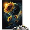 BUBELS Puzzle da 1000 pezzi, universo girasole, 100% riciclato, per adulti, 1000 pezzi, 26 x 38 cm