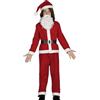 GUIRMA | Costume Clown Bambini (5-6 anni) - Barba, Giacca, Cintura, Cappello e Pantaloni - Costumi per Bambini - Ideale per Feste e Celebrazioni - Rosso e Bianco