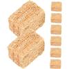 LABRIMP 8 Mini Balle Paglia Artificiale per Casa delle Bambole Decorazione Miniatura per Fattoria all Ornamenta Autunnale Realistica per Paesaggio in Miniatura