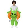 A2Z 4 Kids Costume gonfiabile per Halloween da alieno per ragazzi e ragazze, costume verde da alieno per Halloween, scuola, feste, festival, con ventola, batteria e USB, taglia unica per bambini dagli