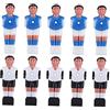 TOGEVAL 10pezzi Giocatori Calcio Balilla Tavolo Figurine Resistenti Con Superficie Liscia e Stampa Chiara Accessori Sostitutivi Per Macchine Da Calcio Balilla Ricreative