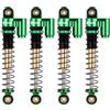 INJORA RC Ammortizzatore 43mm Filettato Tele Shocks Riempito d'olio Damper per 1/24 RC Crawler Axial SCX24 Deadbolt Bronco Gladiator Upgrade(Verde)