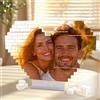 NGBEWU Puzzle Blocchi Personalizzato con Foto | Mattoncini da Costruzione su Misura | Regalo DIY per San Valentino, Compleanno, Natale e Matrimonio | Diverse Dimensioni (Stile 1)