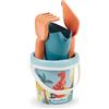 Ecoiffier Secchiello Dino 12 cm con Accessori da Spiaggia, per Bambini dai 18 Mesi, 7600000461