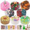 Okaybee 8 x 100 ml Set di melma per bambini, Slime Variety Pack Different Textures, contiene Bingsu Crunchy, Burro, Cloud, Clear Slime, Regali per feste per ragazze e ragazzi, Pasqua