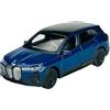 Generisch Welly modello auto compatibile con BMW iX I20 SUV blu dal 2021 ca 1/34 - 1/39 Metal Model Auto Die Cast Nuovo in scatola