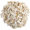 Q-Bricks Set di mattoncini classici | 300 pezzi di mattoni base in 5 forme | Colore: Bianco | Confezionato in una scatola riutilizzabile | 100% compatibile| Prodotta nell'UE