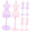 Milisten 6pezzi Manichino Per Abito Da Bambola in Miniatura Modello Di Manichino Per Bambole Accessorio Per Cameretta Di Bambola