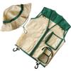 Generico Gilet Esploratore Bambini | Costume per Festa a Tema Giungla | Set Educativo Gilet e Cappello per Giungla Giardino Spiaggia Escursioni e Apprendimento All'aperto
