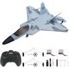 SAYZON Aereo RC F22 Raptor Modello 2CH LED RTF P530 RC Jet per Adulti All'aperto 2.4GHZ RC Aliante con 2 Batterie