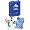 Copag Elite - Carte da gioco 100% in plastica, dimensioni da poker (standard) Jumbo Index singolo mazzo (blu)