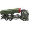 MOOKEENONE Lancio missilistico Lanciarazzi Veicolo Lega Militare Corazzato Auto Corazzata Collezione, 19.5x5.5x8cm