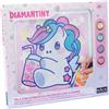 DIAMANTINY Design Art Kawaii Unicorno con Bevanda su Tela, Quadretto, 90036