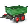 Rolly Toys 122202 - Veicolo a Pedali Mega Trailer Fendt, Verde