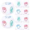 Gatuida Set 10 Dadi Gioco Kit Giochi da Tavolo 2X2Cm Materiale Acrilico Portatile Pratico per Feste Ktv Divertimento Interattivo