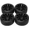 Ghzste Set di 4 Pneumatici da Auto 1/10 Drift per TT02 On Road Drifting Car RC in Gomma e Ruote, Colore Nero, #811, GHZSTEWFXOM7Z32V