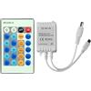 XEUVYMWT DC5-24V telecomando a infrarossi a 24 tasti controller LED monocromatico 5050 modulatore passo stroboscopico a stringa luminosa
