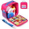 EUGOOCX Custodia per libri Little Tikes Story Dream Machine, set per principianti, porta giocattoli, custodia da viaggio per molte storie, accessori per libri storytime/piccoli libri d'oro (rosa)