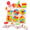 Generico Giochi Educativi di Forme per Bambini - Puzzle Classificazione Forme in Legno,Attività con per Apprendimento Sviluppo Educativo - Per Bambini di Asilo e Scuola Materna Bambine e Maschi