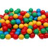 MISIOO Palle per bagno di palline, 100 pezzi, multicolore, palline da bagno di palline, diametro 6 cm, palline di plastica realizzate in 100% LDPE, giocattolo per bambini, rosso/verde/blu/giallo