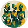 kaiyun Tre eleganti donne africane Puzzle 1000Pcs Decorazione Per La Casa. Rilassamento E Intelligence Per Adulti E Bambini Da 14 Anni 1000pcs (67.5x67.5cm)