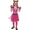 Rubie's Rubies Gattino rosa Tutu per ragazze, Top, diadema, guanti, tutù, collant, ufficiale, carnevale, Natale, compleanno, feste e Halloween.