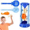 Generico Giochi Sabbia per Bambini,Giocattoli Mare con Secchiello | Giochi Acqua Esterni con Stampini per Bambini Oltre 3 Anni