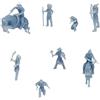 Outland Models Set di figure indiane dei nativi americani (caccia) scala 1:87 HO