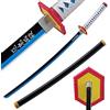 kljhld bambù Anime Katana Spada Cosplay, Spada Katana Demon Slayer Tomioka Giyuu Katana Spada 103 cm/40 Pollici