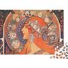 NEDLON Alphonse Maria Mucha Puzzles 1000 Piece-Material Jigsaw Puzzles for Teens Challenging Decompression Floor Puzzle DIY，Fun Games, Educational Toys