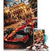 LLONGKT Puzzle da 1000 pezzi Formula Racing, aiuta il cervello ad allenarsi, giocattoli avvincenti per coltivare la pazienza, gioco di sfida unico (38x26cm)