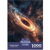XKASKDFKE Misterioso buco nero Puzzle 1000 Pezzi Corpi celesti Jigsaw Adulto Per Gioco Familiare Gioco Education Regalo Per Amore E Amico Decorazione Interna Unica Stress Relief Toy 38x26cm/1000pcs